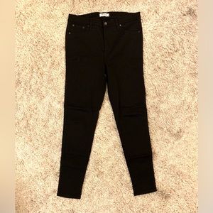 Madewell black 10” high rise skinny jeans in 32 Tall